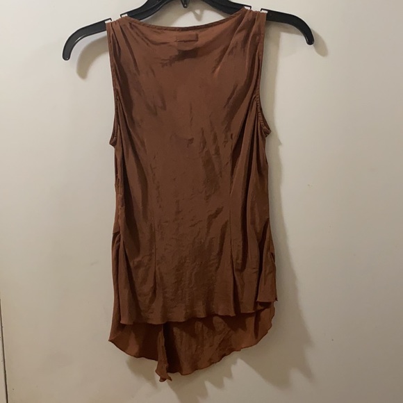 Odille Cupro sleeveless Copper color Shirt - Picture 5 of 9